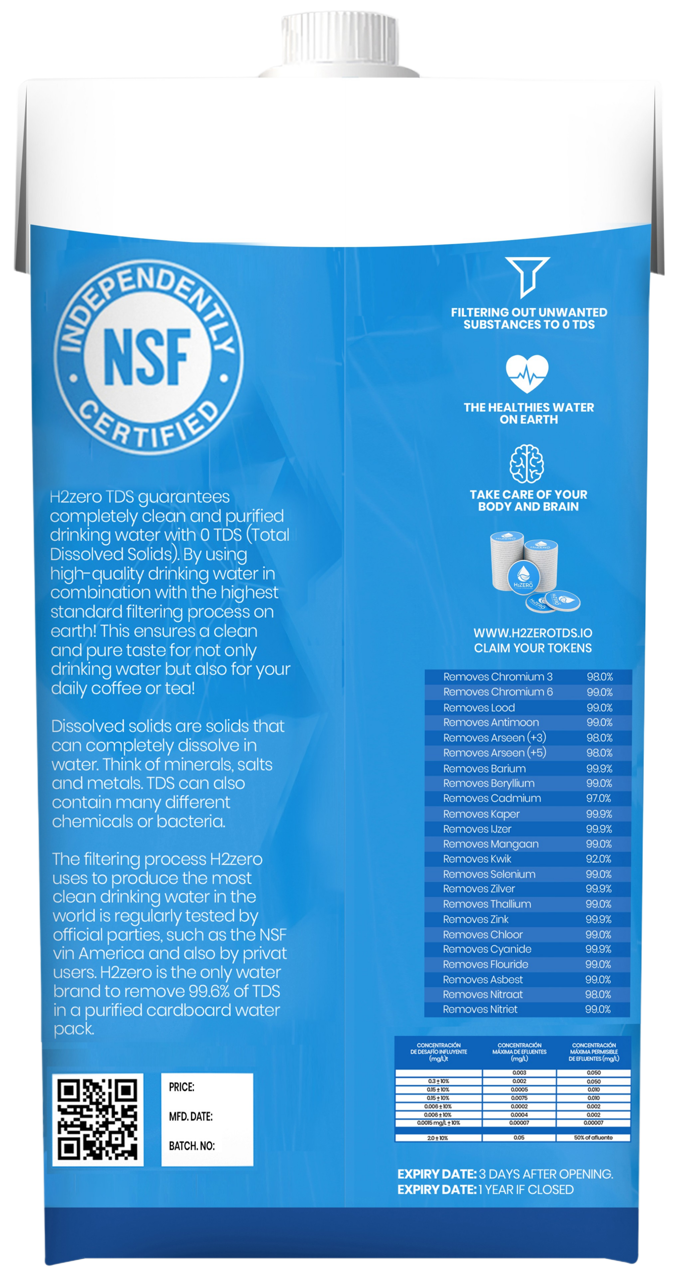 English cardboard back